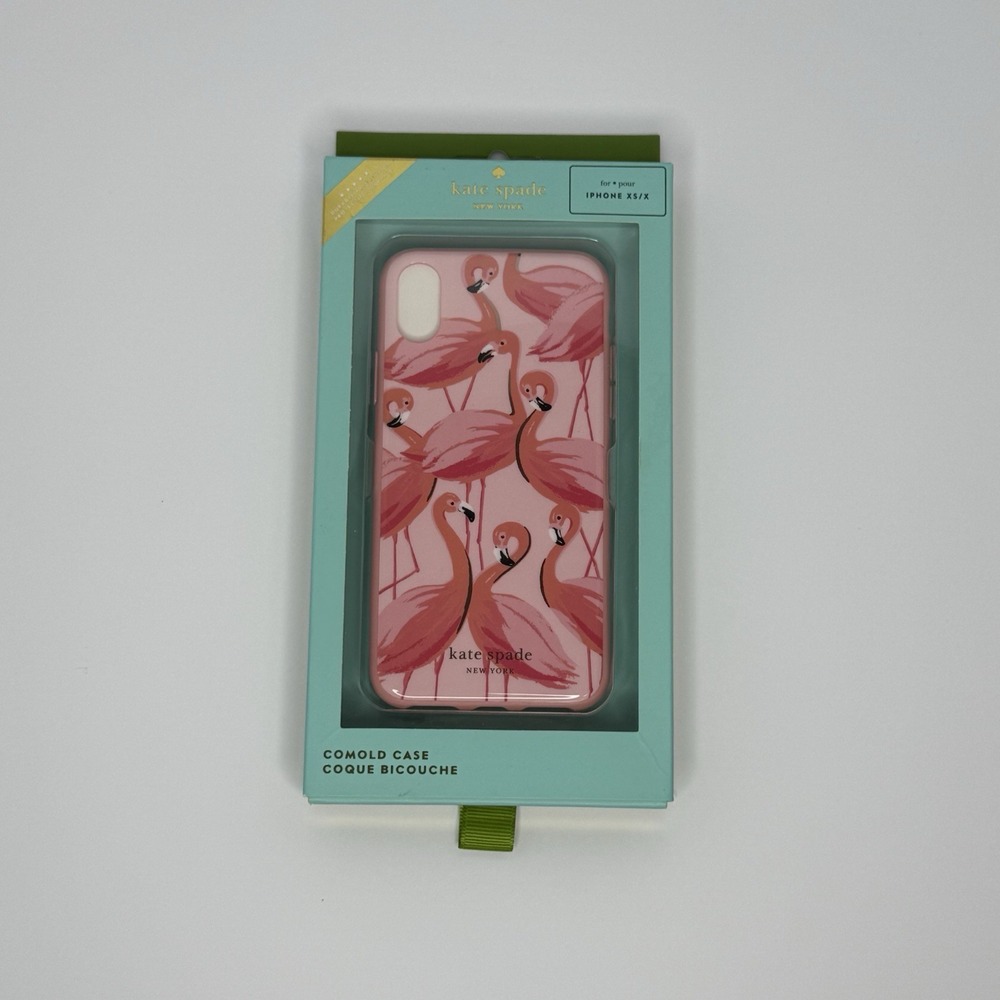 Kate Spade New York‎ Comold Case For IPhone XS/X Pink Flamingos New Open Box
